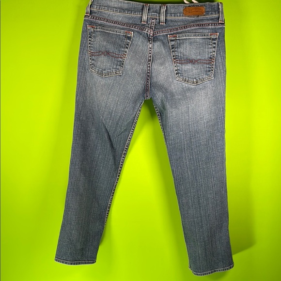Lucky Brand by GENE MONTESANO Blue Ankle Cropped Jeans with Gradient Wash - Picture 6 of 11